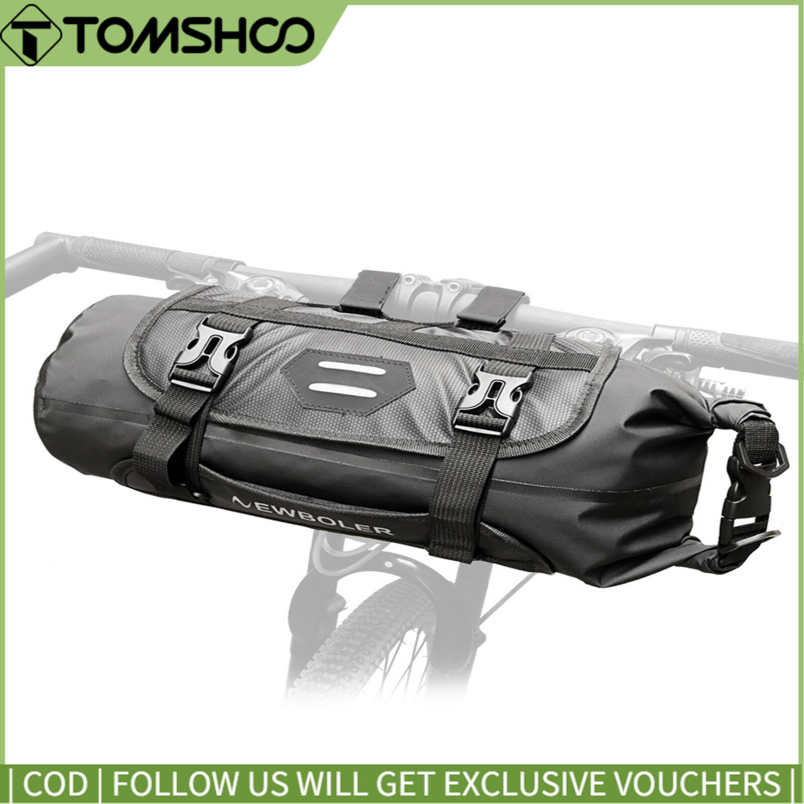 Topp Cycling Túi Ghi Đông Xe Đạp Chống Nước, Túi Khô Xe Đạp Phía Trước Túi Đựng Đồ Phía Trước Xe Đạp Dung Tích Lớn Dành Cho Xe Đạp Đường Trường Xe Đạp Leo Núi MTB