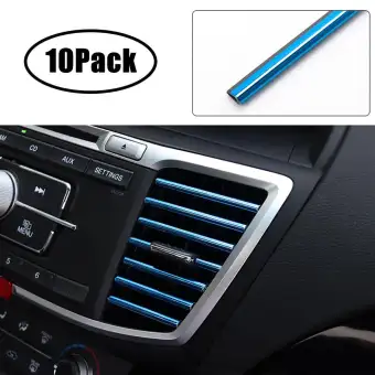 Oem Car Air Outlet Trim Strip Durable Air Vent Line Stickers Car