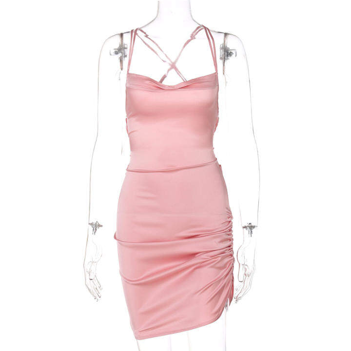 Backless Draped แยกต้นขาชุดเดรสซาติน – No Brand – 2422052663_TH-8346008783 >>> 🇹🇭 Top1Thailand 🛒 >>> lazada.co.th 🇹🇭 🇹🇭 🇹🇭🛒🛍🛒