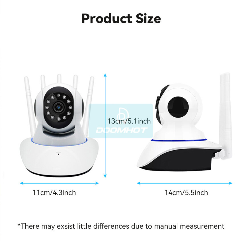 DoomHot Wireless Camera WiFi Security Camera Motion Detection Surveillance Light Bulb Camera Night Vision Mobile Detection Recorder Camera Super Monitor HD Camera Mini IP WiFi Camera