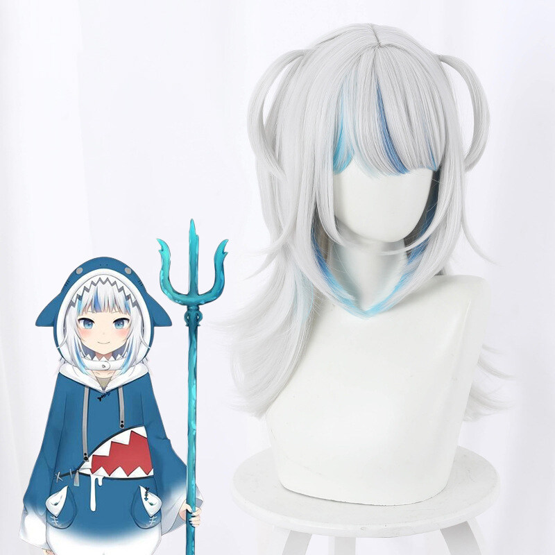 Japanese Amine Vtuber Hololive ENG Gawr Gura Shark Girl Cosplay