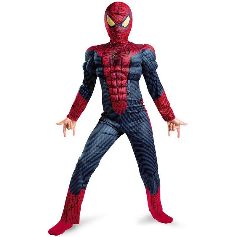 Anak Amazing Spiderman Karakter Film Otot Klasik Marvel Fantasi Superhero Pesta Karnaval Halloween Kostum