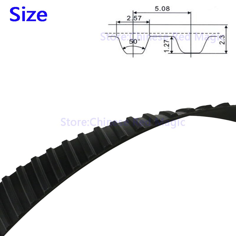 Courroie Crantée 200XL 20mm - Courroie De Distribution Dentée Boucle Fermée XL Largeur 6.4 à 20mm
