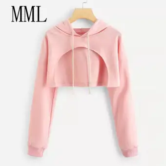 lazada crop top hoodie
