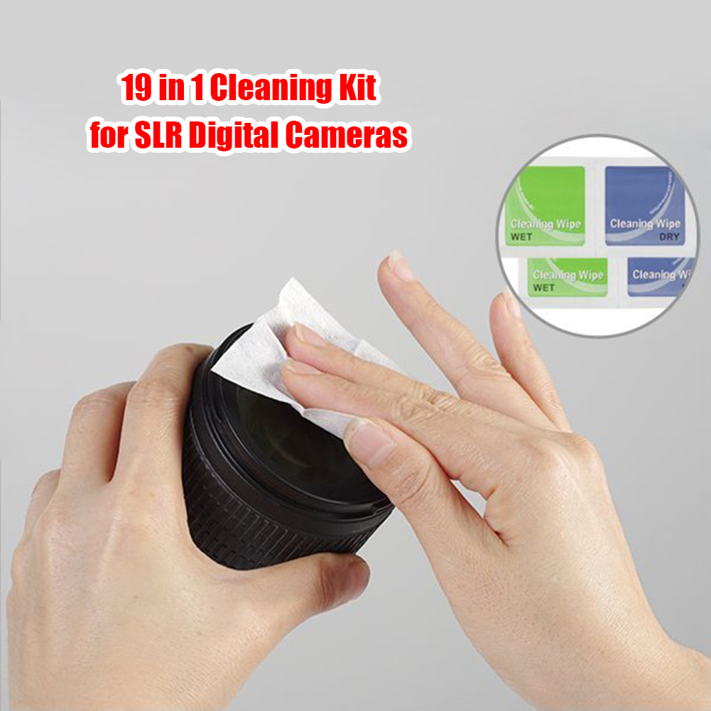Bộ Dụng Cụ Vệ Sinh Máy Ảnh Kỹ Thuật Số Cầm Tay 19 Chiếc, Ống Kính DSLR, Dành Cho Máy Ảnh Sony Nikon Làm Sạch Cảm Biến