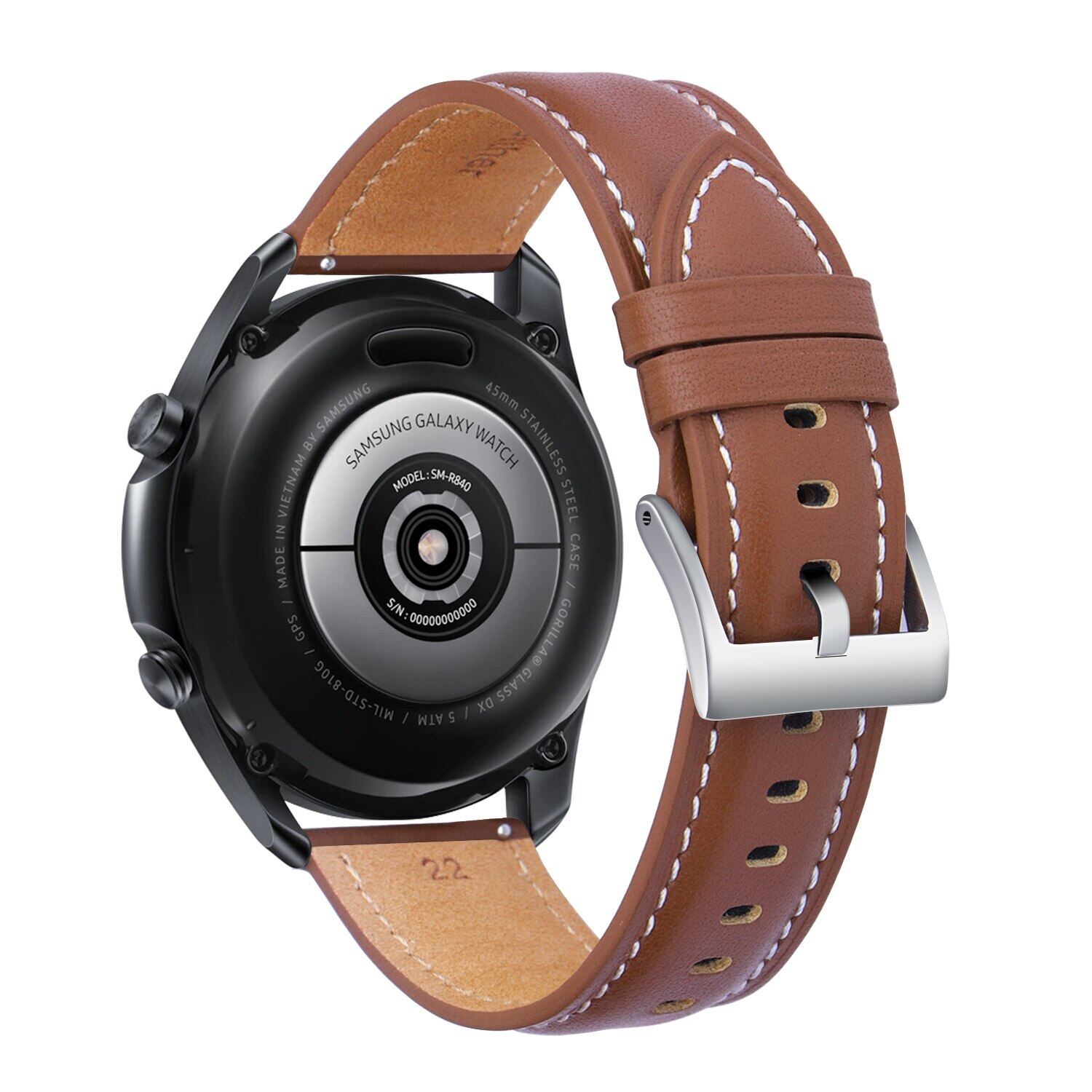 Leather Strap for Samsung Galaxy Watch 3 41 45mm Gear S3 Frontier Bracelet 22 20mm For Huawei Watch GT2 Replacement Strap 46mm