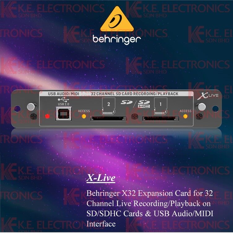 behringer x32 usb card playback behringer x32 usb card playback