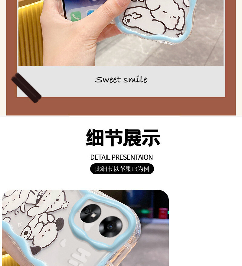 OPPO A17k Case For OPPO A17 / OPPO A17K【New soft case cartoon New Year Style camera protection phone case cover 】