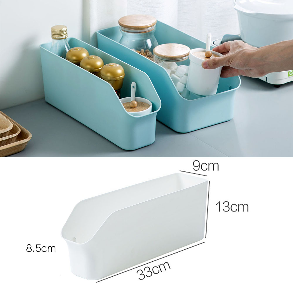 CNMF 1pcs Plastic Storage Box Storage Containers for Kitchen Fridge Cabinet Freezer Desk Organizer