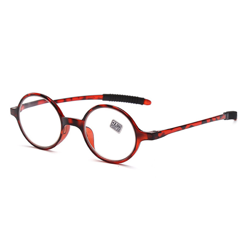 Reading Glasses for Men Retro Full Frame Round White Reading Glasses Small Fresh Literary Eyeglassess PTQ