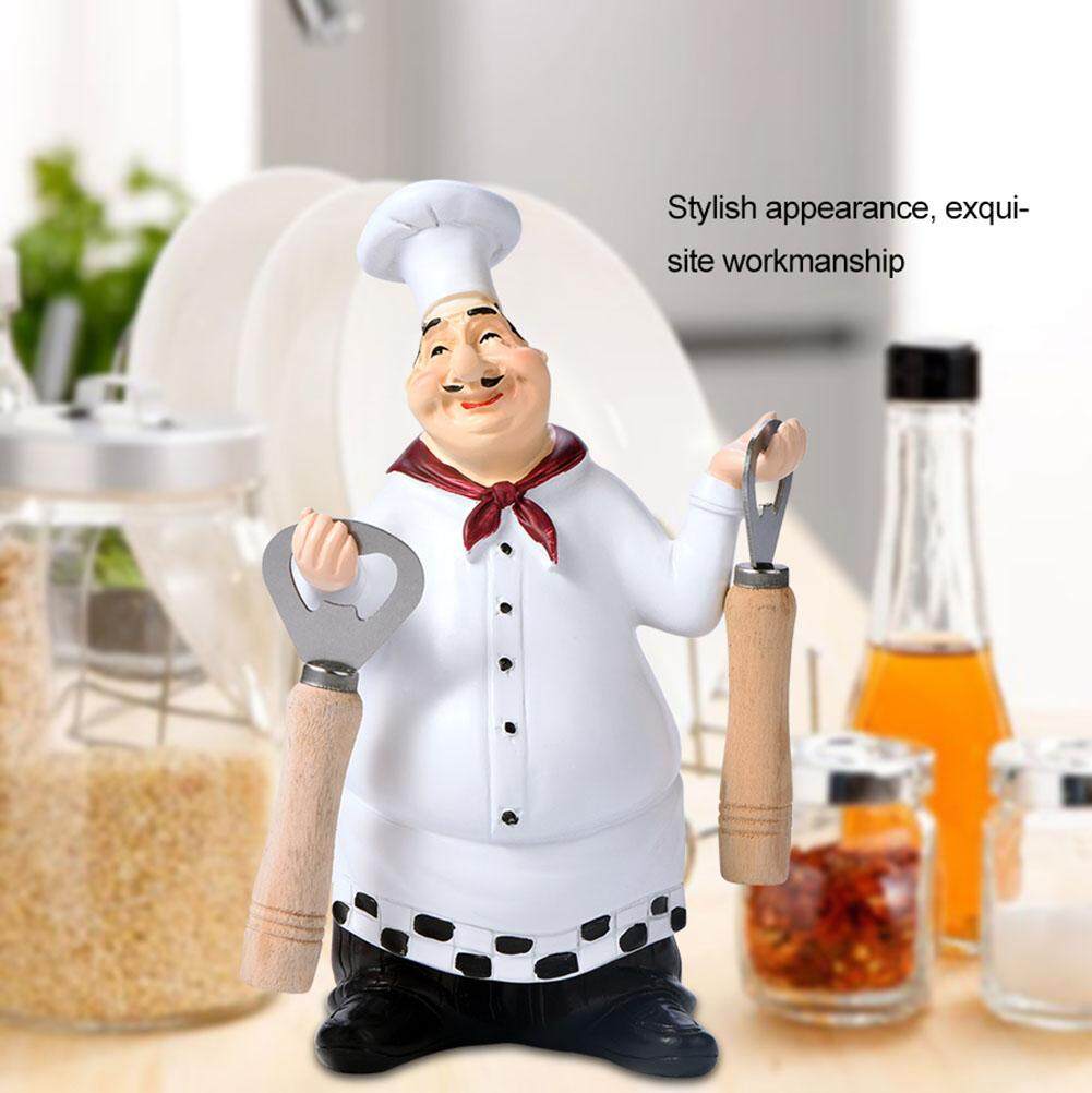 Andylike Cute Chef Statue Figurine Ornaments Vintage Home Decor