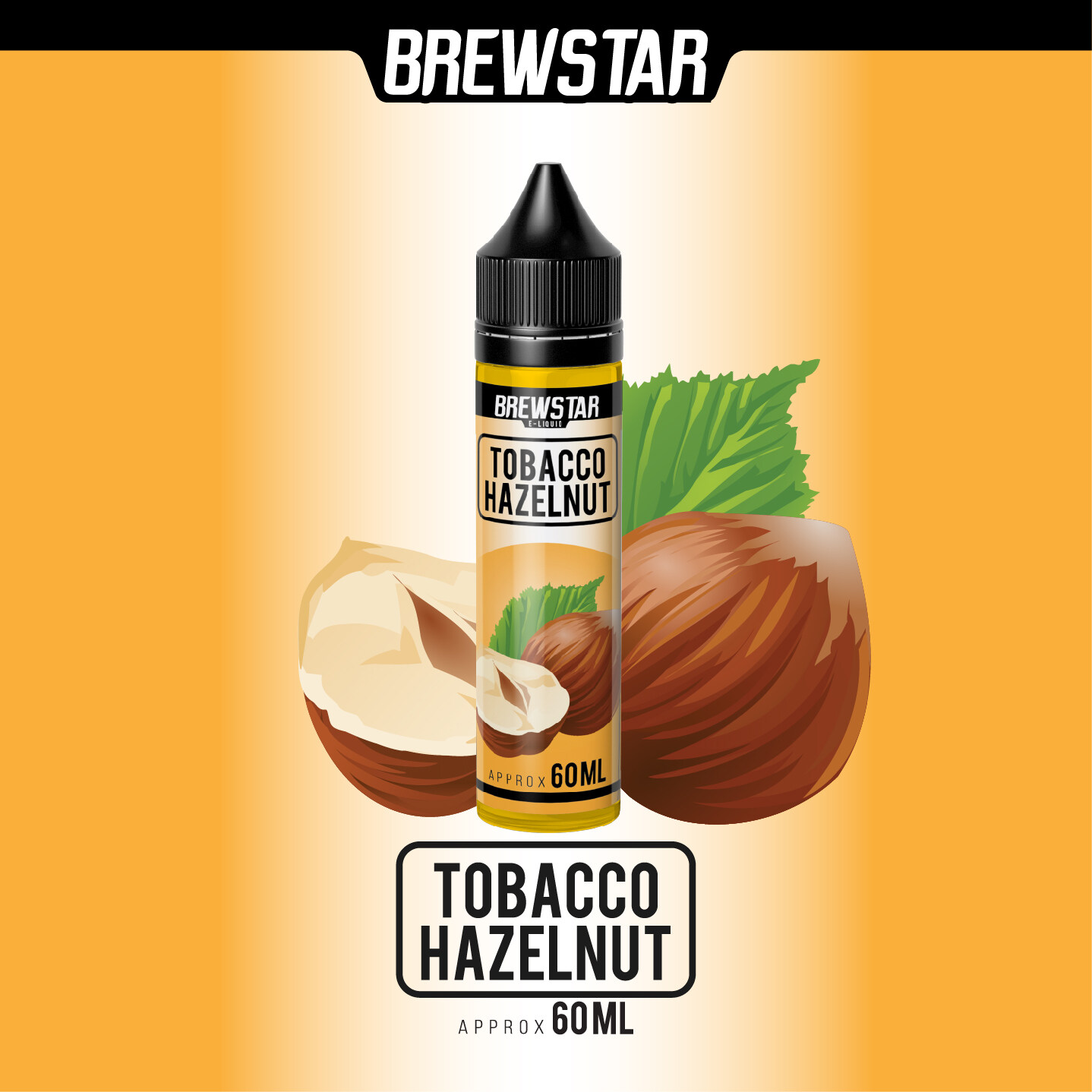 60ml brewstar tbc hazelnut flavour freebase ready stock ejuice vape