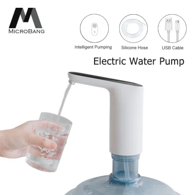 MicroBang Electric Water Dispenser Pump Automatic Electric Drinking Water Bottle Pump Mini Switch Wireless Rechargeable With Micro USB Cable