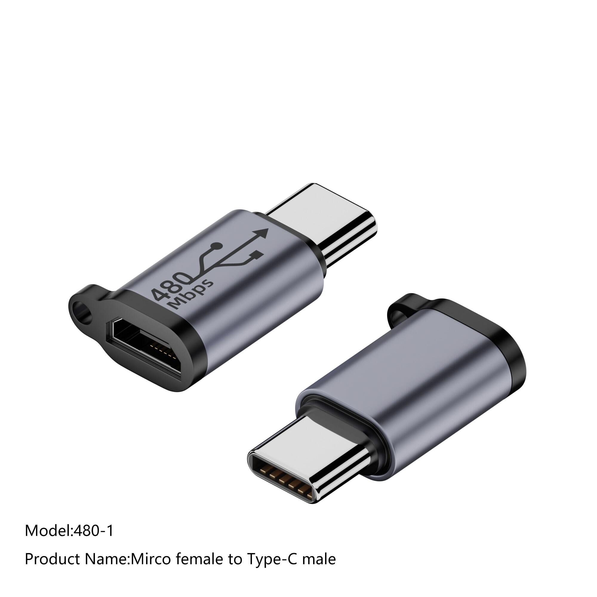 2pcs type c/mini/micro usb/lighting adapter usb c female to v8 male converter for xiaomi samsung huawei tablet charger data sync