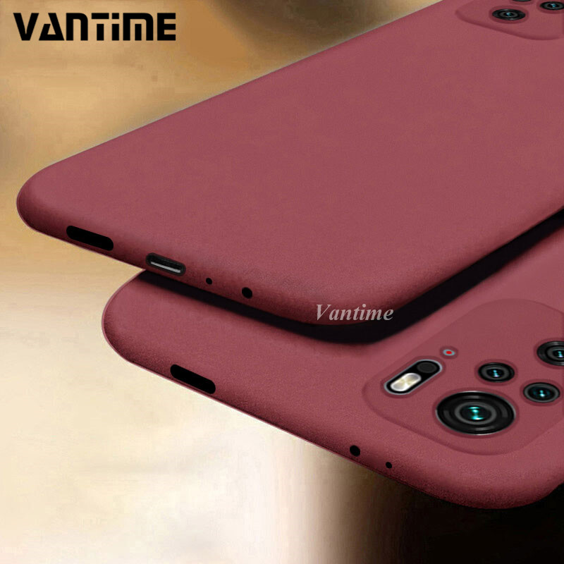 Vantime for Xiaomi Poco M5s / Redmi Note 10 10s 4G Case Soft Sandstone Ultra Thin Anti-sweat Non-slip Matte Back Phone Casing
