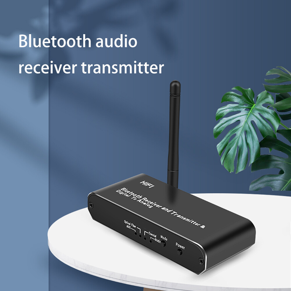 Disour Wireless DAC Audio Digital to Analog Audio Converter with Bluetooth Receiver Transmitter For HiFi Stereo Audio Bluetooth DAC