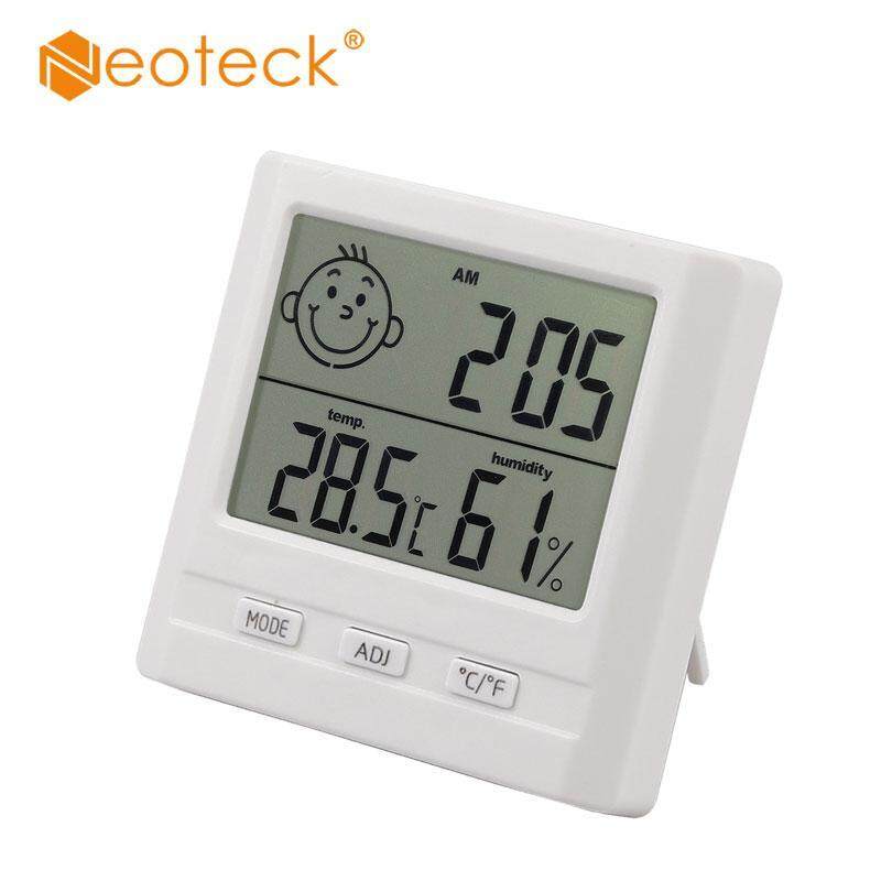 Trong nhà Phòng LCD Điện Tử Phòng Trẻ Em Nhiệt Kế Ẩm Kế Điện Tử Đồng Hồ Đo Độ Ẩm Trạm Thời Tiết Đồng Hồ Báo Thức bán chạy