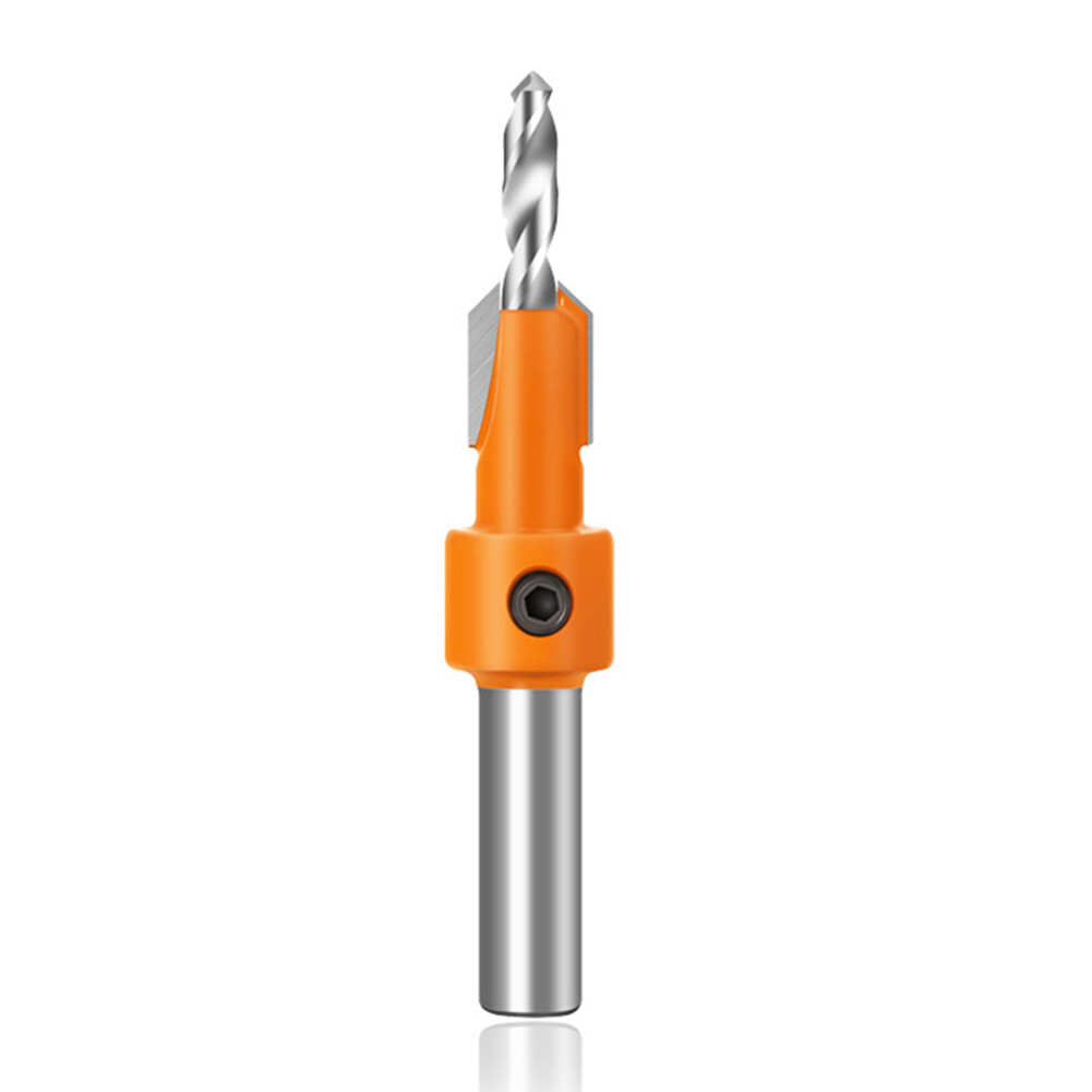 8mm Durable Alloy Carbon Steel Woodworking Countersunk Screw Step Drill Tool