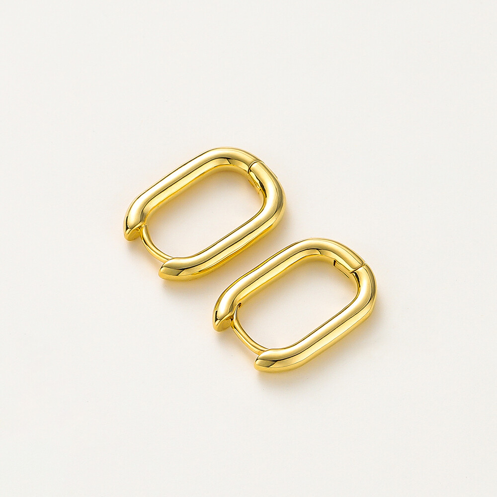 St.kunkka 4 Pcs 14/18K Gold Color Plated Brass Square Earrings Woman Earrings DIY Jewelry Making Supplies