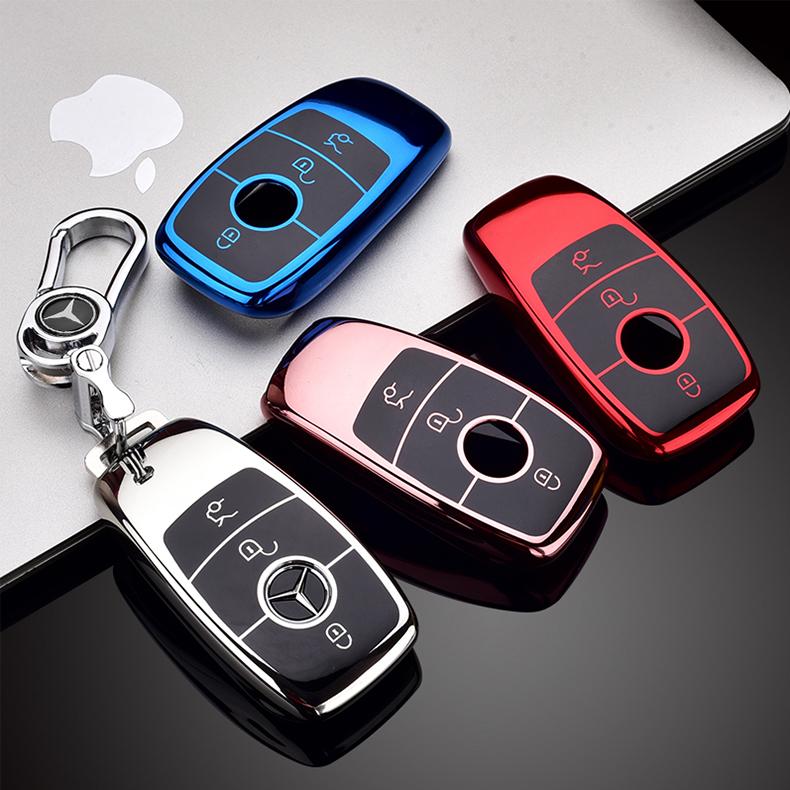 Zerui Ốp Bảo Vệ Chìa Khóa Xe Hơi Bằng TPU Mềm, Cho Mercedes Benz 2017 2018 E Serials E300 E200 E220 Maybach S320L S450 S350