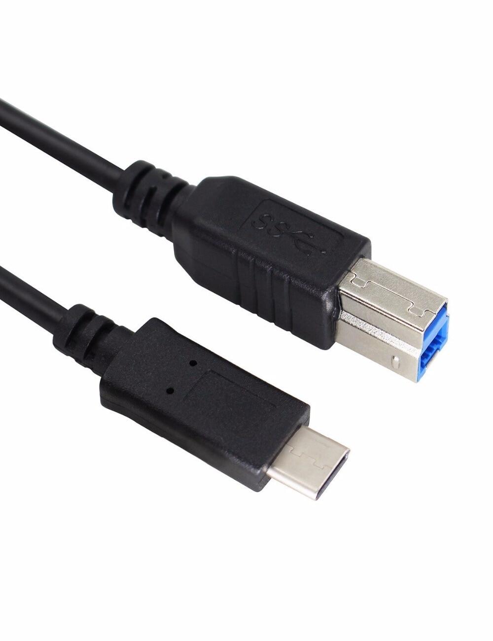 USB3.1 Type C to Type B Cable SuperSpeed Standard USB 3.0 Male Port