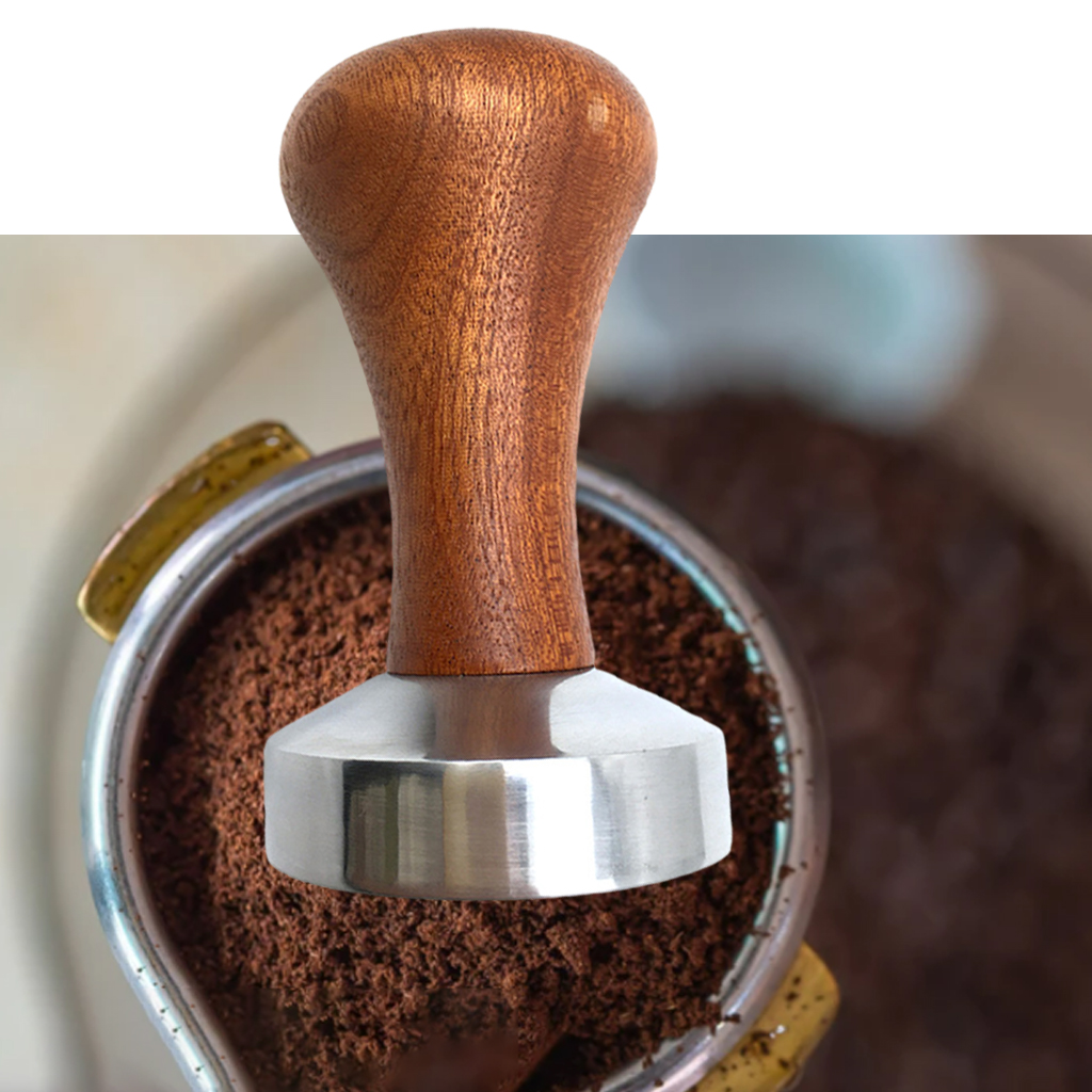 Blesiya Professional Coffee Tamper Wood Handle for Coffee Maker Coffee Machine