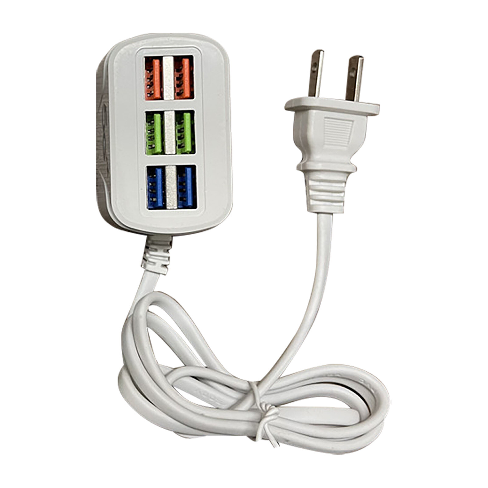 USB Power Strip Multifunctional Quick Charging Plug Play 6 Ports USB Mini Extension Socket HUB Splitter for Office USB Plug Socket