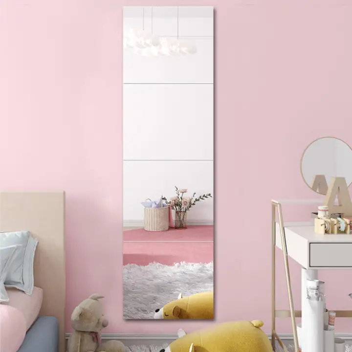 50 Discount Whole Body Mirror Pasted With Wall Whole Piece Of Dressing Mirror Wall Hanging Frameless Fitting Mirror Household Wall Mirror Bedroom Mirror Full Body Mirror Large Mirrors For Wall Full Body