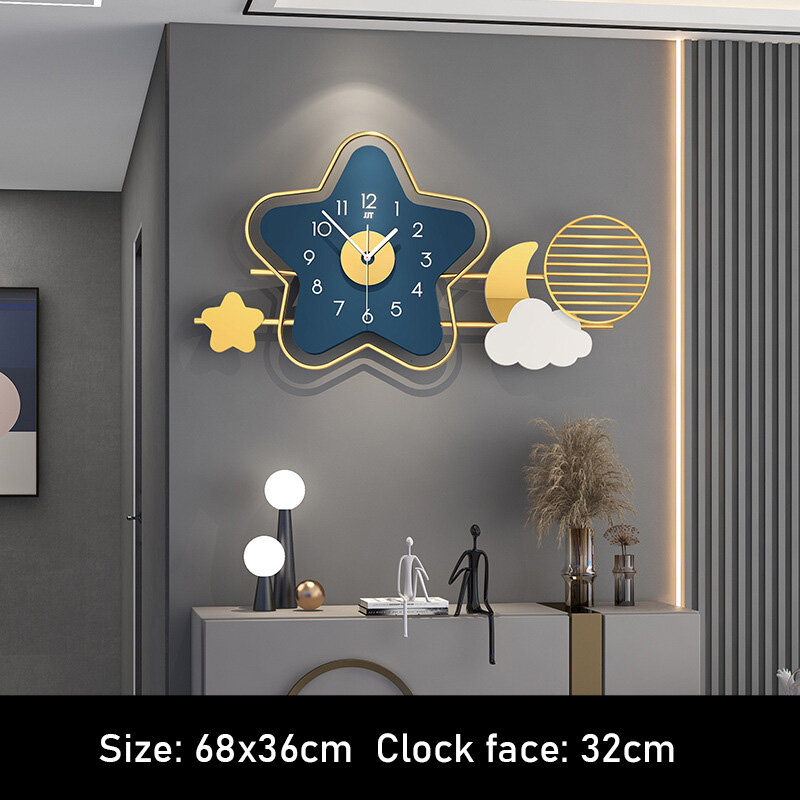 JJT contemporary 3d wall clock contemporary wall clock living room metal wall clock living room clock fashion personality creative wall clock modern house restaurant background decorative wall clock
