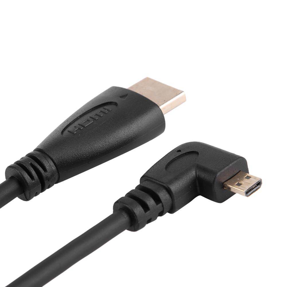 Cáp Micro HDMI Sang HDMI Góc Phải 90 Độ, Dây HDMI Lò Xo Co Rút Được