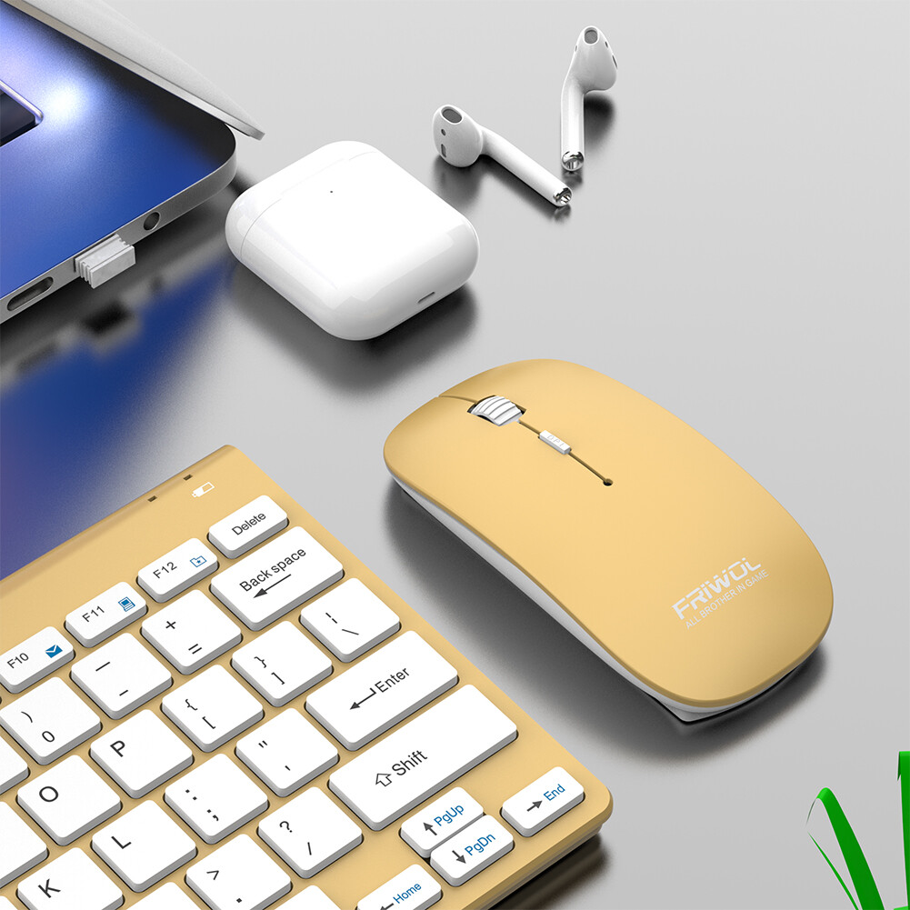 Combo Chuột phím Bàn phím bluetooth không dây Ba chế độ im lặng kích thước đầy đủ bàn phím cho máy tính xách tay máy tính xách tay Máy tính để bàn máy tính bảng