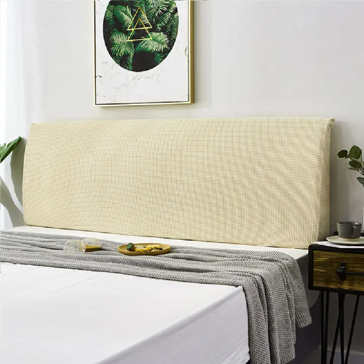 Zm In St Headboard Slipcover For Queen Bed Stretch Cover Dustproof Protector Color Wine Red Size Height 50 65 Length 150cm Universal Lazada Singapore Zm In St Headboard Slipcover For, Queen Bed Slipcover