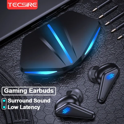 Tecsire K55 PUBG Gaming Earbuds Wireless Earphone Bluetooth 5.0 Low Latency Dual Mode Surround Stereo Bass Sound With Microphone