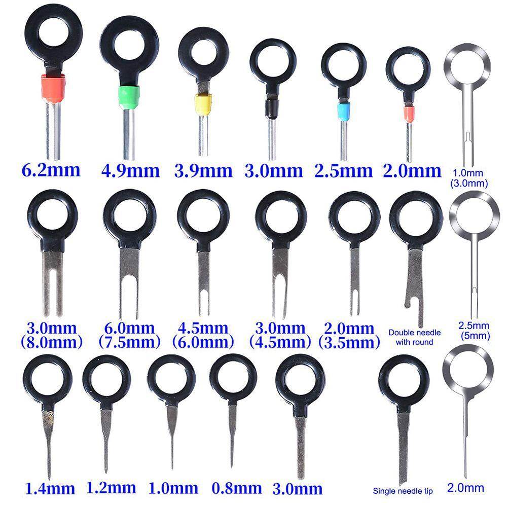 [Bhkasdi] 21 cái dây Xe thiết bị đầu cuối dụng cụ loại bỏ hệ thống nối dây điện dụng cụ tháo Chốt hãm dụng cụ kéo cho hầu hết các thiết bị đầu cuối kết nối