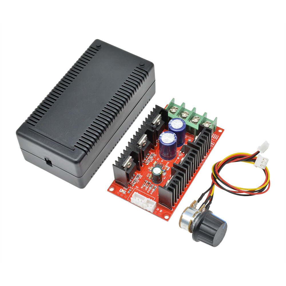 SeasBoat 40A DC 10-50V Motor Speed Controller 2000W Voltage Regulator Dimming Dimmers Motor Speed Control Thermostat Electronic Module