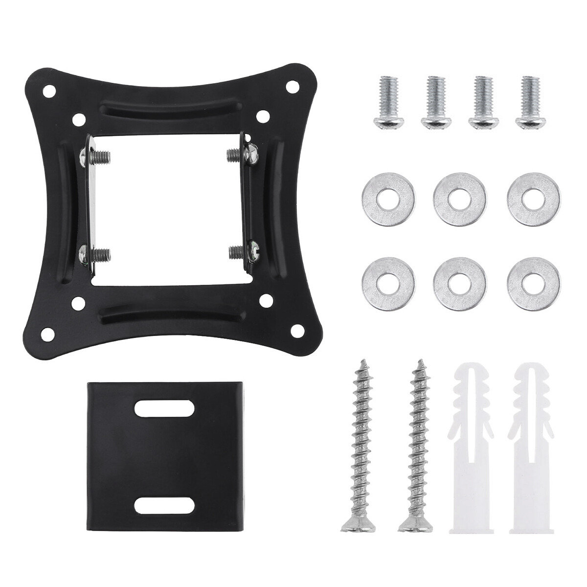 Universal TV Cố Định Wall Mount Flat Panel TV Khung Hỗ Trợ 10 Độ Nghiêng Góc TV Wall Bracket Cho 14-27 Inch LCD LED Monitor Flat Panel