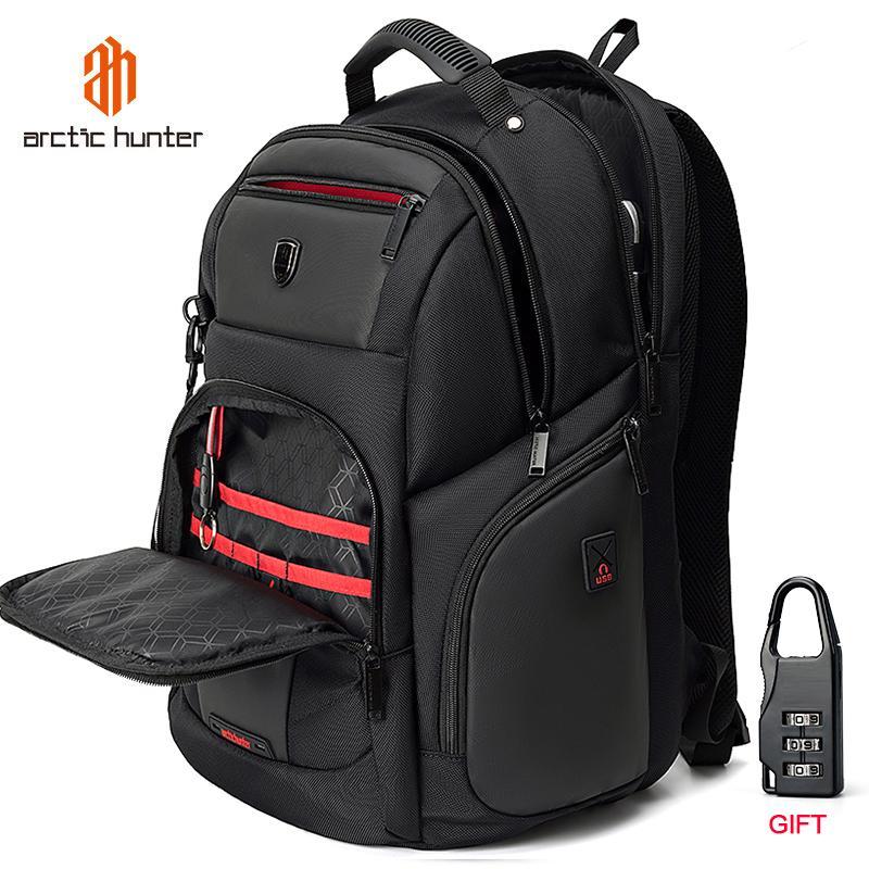 Arctic hunter mới 15.6 inch chống nước ba lô laptop bền đa lưu trữ túi du lịch ba lô thể thao thường ngày