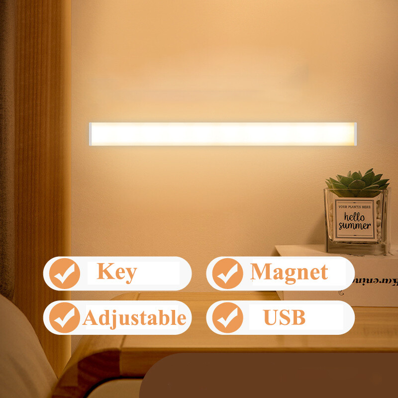 Night light Rechargeable bedside lamp Dormitory light Eye protection with magnetic dimmable light 10cm20cm30cm bedroom light