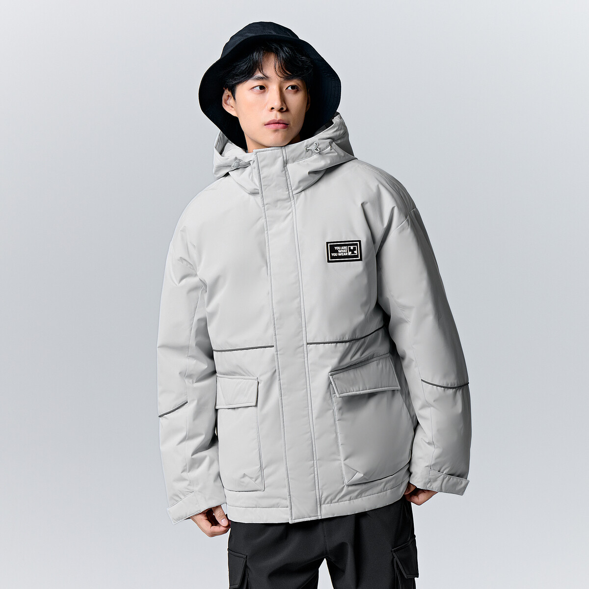 Semir Down Jacket Men Winter Outdoor Work Jacket Loose Genderless Jacket Trendy Down Jacket