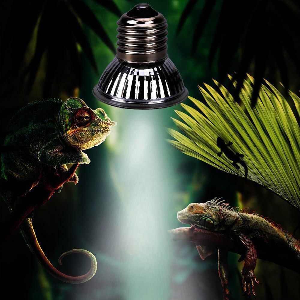 DEQIX Lizard Full Spectrum Heat Lamp Turtle UVA Light Halogen Bulb Basking Light Reptile