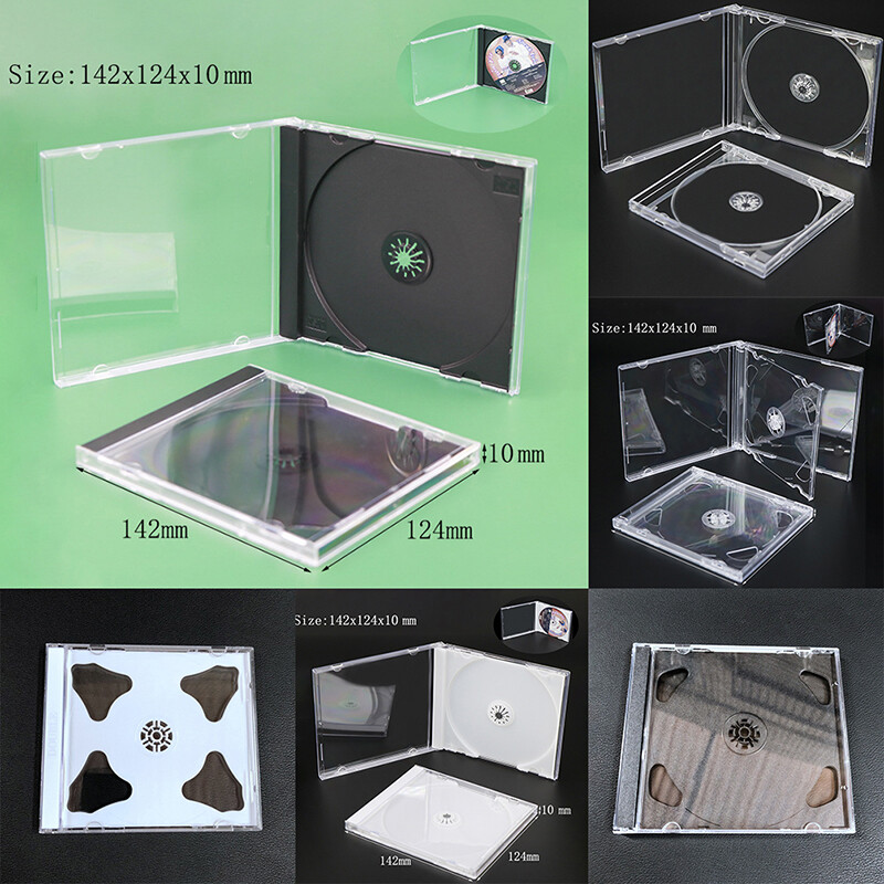 aiqinhaimaoyi Plastic DVD Case Portable CD Storage Box CD Package Case Durable DVD Box Thickened CD DVD Disc box