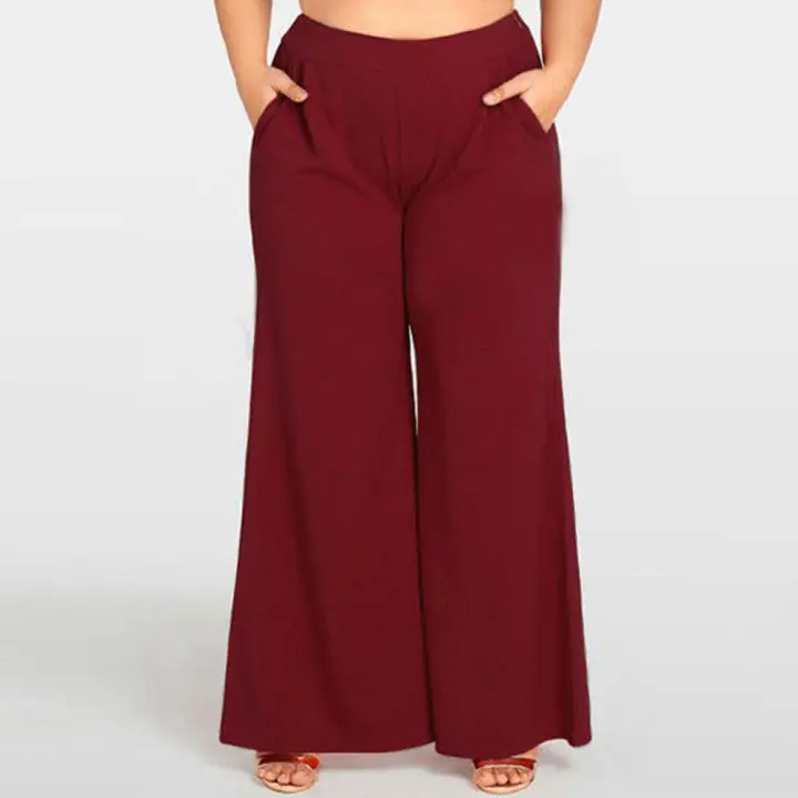 high waisted flare pants plus size