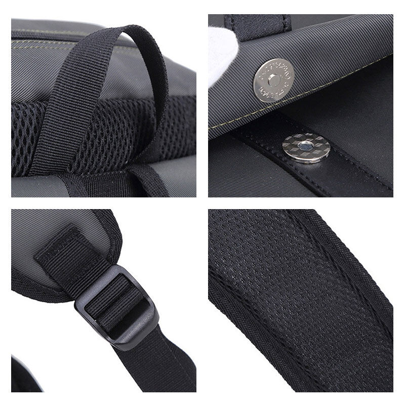 QFDI [business backpack] new fashion computer backpack travel backpack simple men's backpack