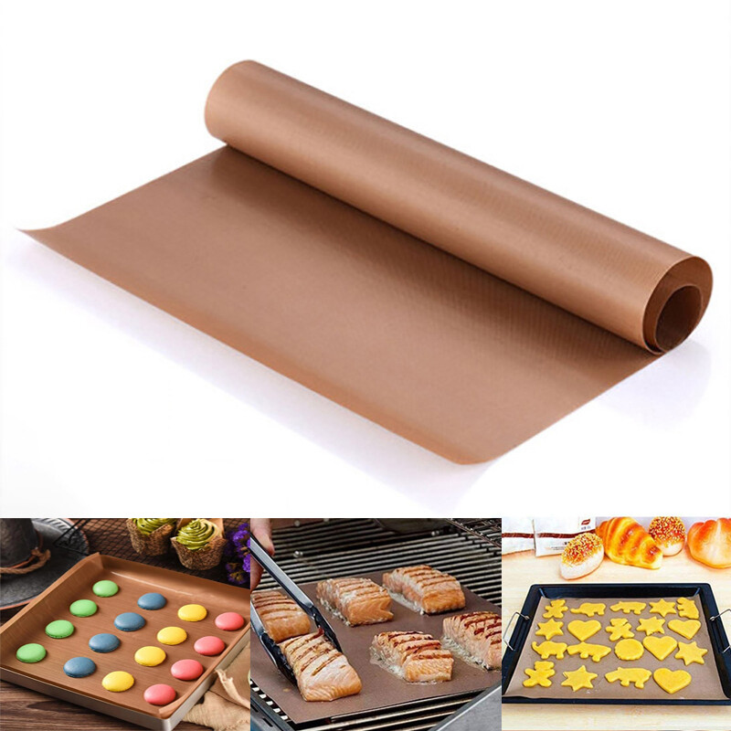 1PC Non-stick Baking Mat Heat-resistant Reusable Grill Sheet Baking Tray Paper Pad Oven Oilpaper For Outdoor BBQ