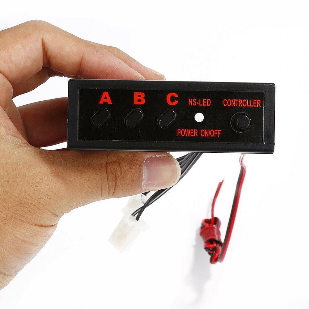 Baru 4 Cara LED Strobo Flash Lampu 3 Mode Darurat Flashing Controller Kot Modul Mobil Sesori