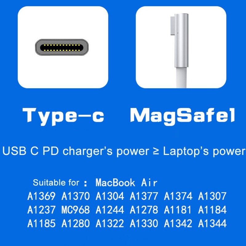 High Quality Computer Cable USB C Type-C to -Magsafe Charging Adapter 85W PD Computer Cable Adapters