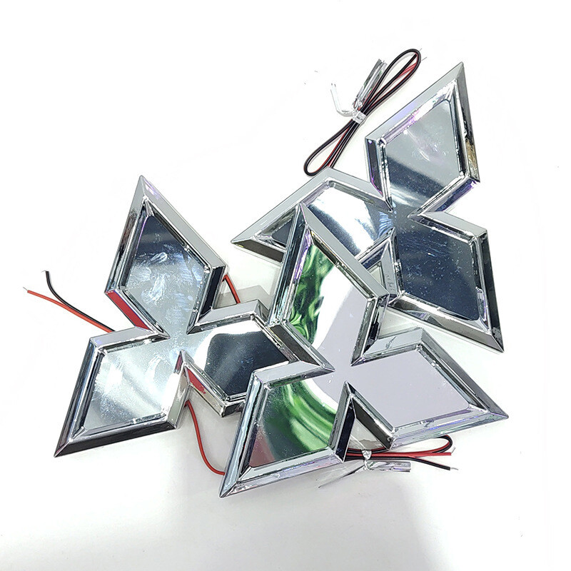 Biểu Tượng Đèn LED Cho Xe Hơi Mitsubishi Biểu Tượng Biểu Tượng Sửa Đổi Cản Trước Cản Sau Biểu Tượng Biểu Tượng Cho Mitsubishi Mirage G4 Pajero ASX Outlander