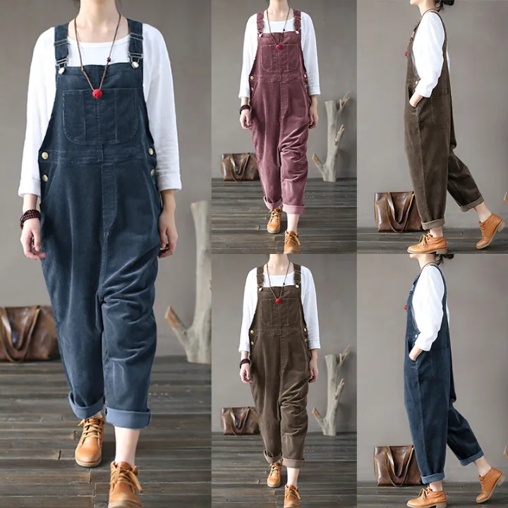 corduroy overalls with bibs