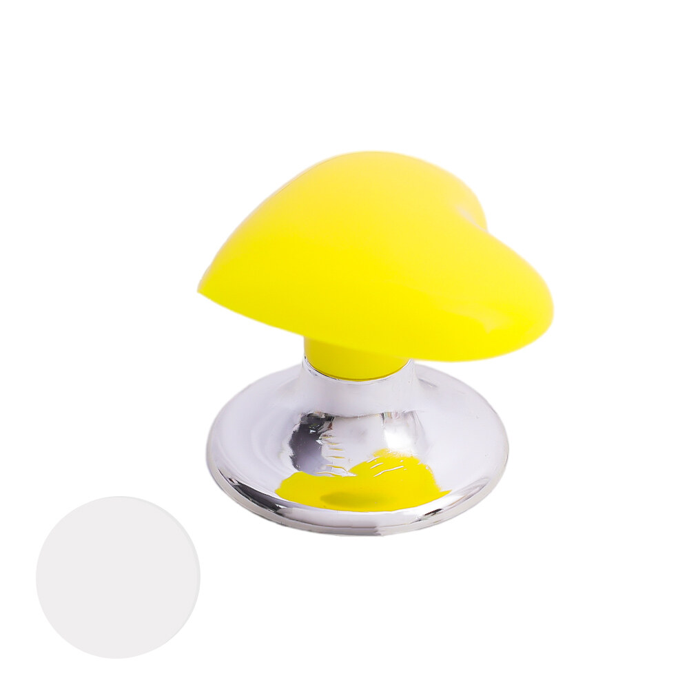 Love Heart Shaped Colorful Toilet Tank Button Aid Adhesive Plastic Handle Portable Toilet Press Tool