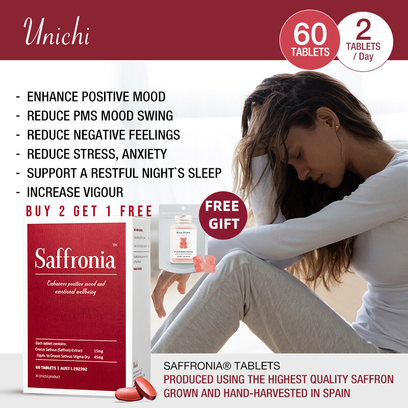 Unichi Saffronia tablets Saffron Essence For Healthy Sleep Cycle